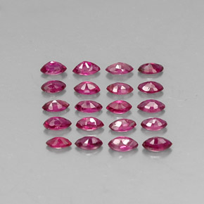 Ruby Gemstone in 3.7 x 1.9 mm Size for Sale, Ruby Stone in Pink Red Color