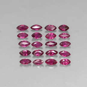 1.92 ct Red Ruby Gemstone, Ruby Gem in Marquise Facet Shape for Sale.