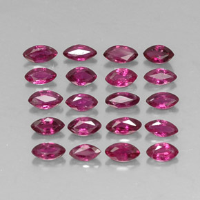 1.92 ct Red Ruby Stone, Natural Ruby in Marquise Facet Shape for Sale