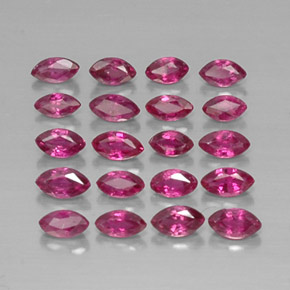 1.77 ct Red Ruby Stone, Natural Ruby in Marquise Facet Shape for Sale
