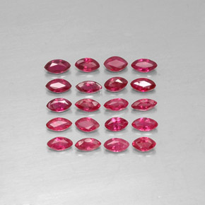 1.52 ct Red Ruby Gemstone, Ruby Gem in Marquise Facet Shape for Sale.