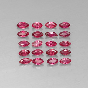 1.51 ct Red Ruby Gemstone, Ruby Gem in Marquise Facet Shape for Sale.