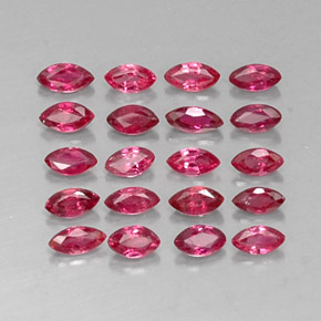 1.51 ct Red Ruby Stone, Natural Ruby in Marquise Facet Shape for Sale