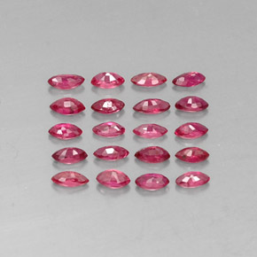 Ruby Gemstone in 3.5 x 1.8 mm Size for Sale, Ruby Stone in Pink Red Color