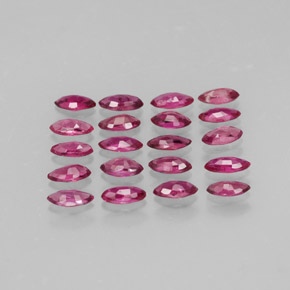 Ruby Gemstone in 3.8 x 1.8 mm Size for Sale, Ruby Stone in Pink Red Color