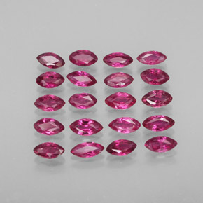 1.77 ct Red Ruby Gemstone, Ruby Gem in Marquise Facet Shape for Sale.