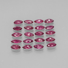 Ruby Gemstone in 3.6 x 2 mm Size for Sale, Ruby Stone in Pink Red Color
