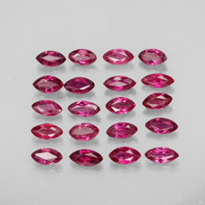 1.86 ct Red Ruby Gemstone, Ruby Gem in Marquise Facet Shape for Sale.