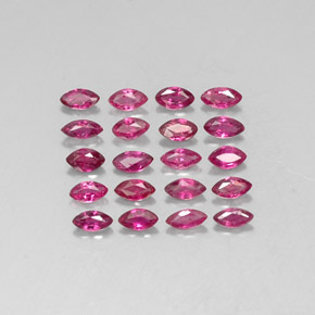 1.63 ct Red Ruby Gemstone, Ruby Gem in Marquise Facet Shape for Sale.