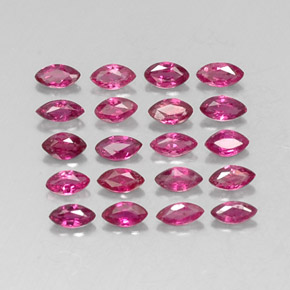 1.63 ct Red Ruby Stone, Natural Ruby in Marquise Facet Shape for Sale