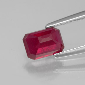Ruby Gemstone in 7.2 x 5.2 mm Size for Sale, Ruby Stone in Pink Red Color