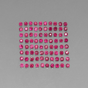 1.57 ct Red Ruby Gemstone, Ruby Gem in Diamond-Cut Shape for Sale.