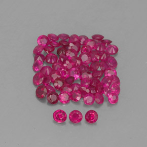 1.21 ct Red Ruby Gemstone, Ruby Gem in Diamond-Cut Shape for Sale.
