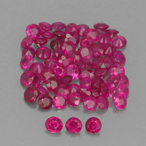 1.21 ct Red Ruby Stone, Natural Ruby in Diamond-Cut Shape for Sale