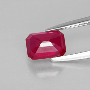 Ruby Gemstone in 7 x 5 mm (calibrated) Size for Sale, Ruby Stone in Pink Red Color