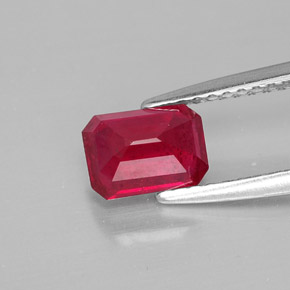 Ruby Gemstone in 7 x 5 mm (calibrated) Size for Sale, Ruby Stone in Pink Red Color