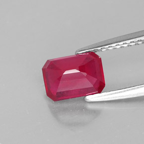 Ruby Gemstone in 7 x 5 mm (calibrated) Size for Sale, Ruby Stone in Pink Red Color