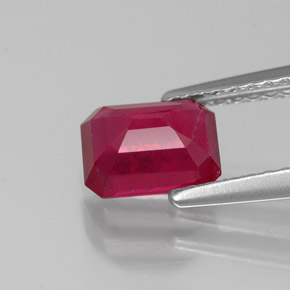 Ruby Gemstone in 7 x 5 mm (calibrated) Size for Sale, Ruby Stone in Pink Red Color