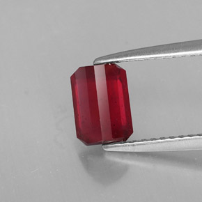 Ruby Gemstone in 7 x 5 mm (calibrated) Size for Sale, Ruby Stone in Red Color