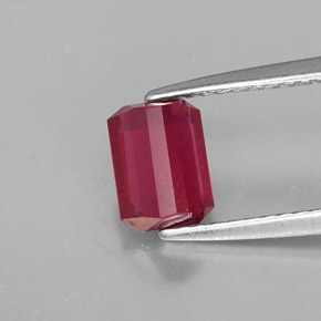 Ruby Gemstone in 7 x 5 mm (calibrated) Size for Sale, Ruby Stone in Pink Red Color