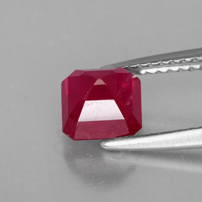 Ruby Gemstone in 6 x 5.9 mm Size for Sale, Ruby Stone in Pink Red Color