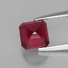 Ruby Gemstone in 6.1 x 6 mm Size for Sale, Ruby Stone in Red Color