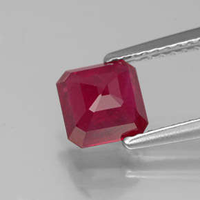 Ruby Gemstone in 5.9 x 5.9 mm Size for Sale, Ruby Stone in Pink Red Color