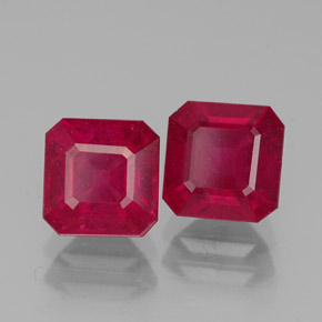 3.10 ct Red Ruby Stone, Natural Ruby in Octagon Facet Shape for Sale