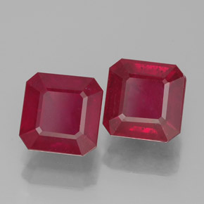3.10 ct Red Ruby Stone, Natural Ruby in Octagon Facet Shape for Sale