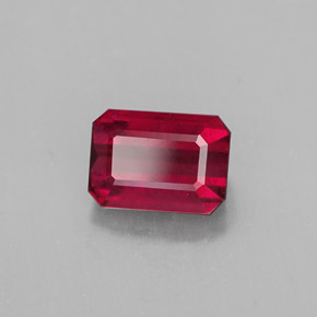 1.50 ct Red Ruby Stone, Natural Ruby in Octagon Facet Shape for Sale