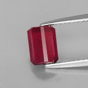 Ruby Gemstone in 7.2 x 5.2 mm Size for Sale, Ruby Stone in Pink Red Color