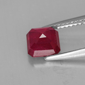 Ruby Gemstone in 6.1 x 6 mm Size for Sale, Ruby Stone in Pink Red Color