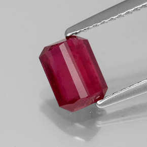 Ruby Gemstone in 7 x 5 mm (calibrated) Size for Sale, Ruby Stone in Pink Red Color