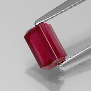 Ruby Gemstone in 7 x 4.8 mm Size for Sale, Ruby Stone in Pink Red Color