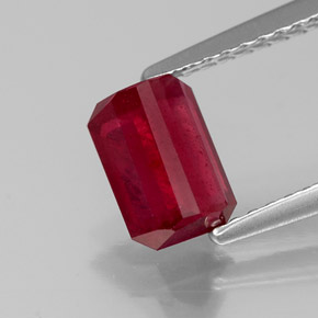 Ruby Gemstone in 7 x 5 mm (calibrated) Size for Sale, Ruby Stone in Pink Red Color