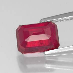 Ruby Gemstone in 7.2 x 5.2 mm Size for Sale, Ruby Stone in Red Color