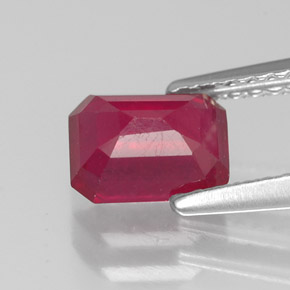 Ruby Gemstone in 7 x 5 mm (calibrated) Size for Sale, Ruby Stone in Pink Red Color