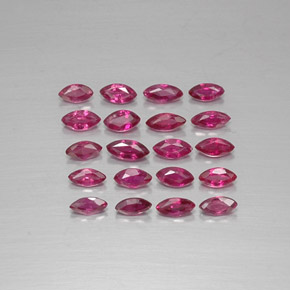 1.67 ct Red Ruby Gemstone, Ruby Gem in Marquise Facet Shape for Sale.
