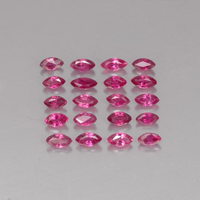 1.56 ct Red Ruby Gemstone, Ruby Gem in Marquise Facet Shape for Sale.