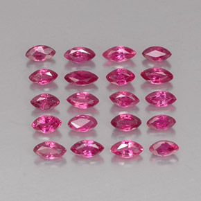 1.56 ct Red Ruby Stone, Natural Ruby in Marquise Facet Shape for Sale