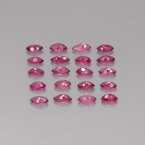 Ruby Gemstone in 3.8 x 1.8 mm Size for Sale, Ruby Stone in Pink Red Color