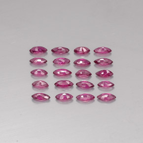 Ruby Gemstone in 3.8 x 2 mm Size for Sale, Ruby Stone in Pink Red Color