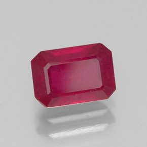 1.43 ct Red Ruby Stone, Natural Ruby in Octagon Facet Shape for Sale
