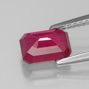 Ruby Gemstone in 7 x 5 mm (calibrated) Size for Sale, Ruby Stone in Pink Red Color
