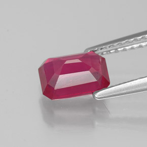 Ruby Gemstone in 7 x 5 mm (calibrated) Size for Sale, Ruby Stone in Pink Red Color