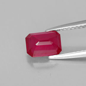 Ruby Gemstone in 7 x 5 mm (calibrated) Size for Sale, Ruby Stone in Pink Red Color