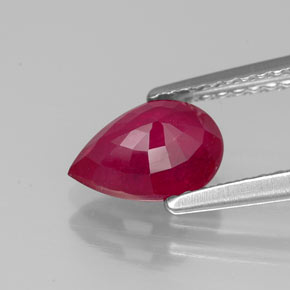 Ruby Gemstone in 8 x 6 mm (calibrated) Size for Sale, Ruby Stone in Pink Red Color