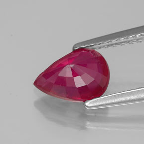 Ruby Gemstone in 8 x 6 mm (calibrated) Size for Sale, Ruby Stone in Pink Red Color
