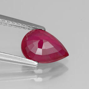 Ruby Gemstone in 8 x 6 mm (calibrated) Size for Sale, Ruby Stone in Pink Red Color