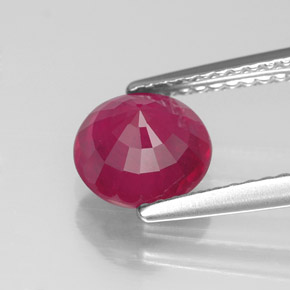 Ruby Gemstone in 7 mm (calibrated) Size for Sale, Ruby Stone in Pink Red Color